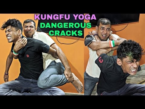 Perfect Kung Fu Yoga Massage with Hair cracking | Head & body massage with neck crack by Asim barber
