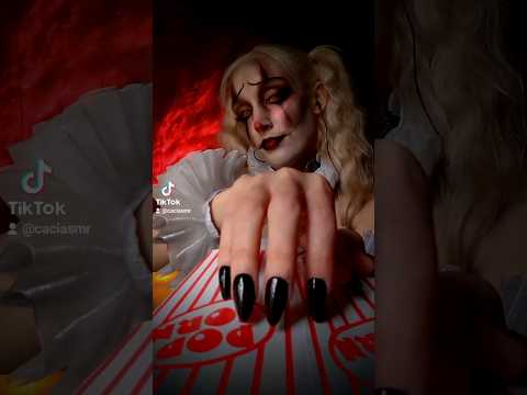 🤡ASMR Clown Girl🍿✨ tapping sounds😴🎪 #clown #asmrshorts #shorts