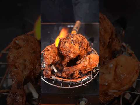 🔥 ASMR Whole Tandoori Chicken 🍗 | Smoky & Juicy | Satisfying Cooking Sounds #shorts #asmr