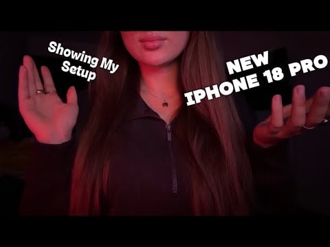 ASMR On My New IPhone 18 Pro✨| showing my setup, tracing, scratching