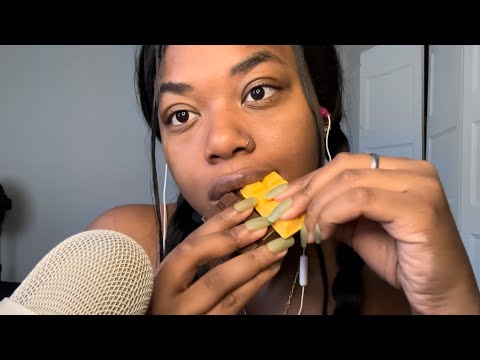 ASMR🎙️| fake chocolate🍫 nibbling and mouth sounds (tingles you can’t miss😍😍)