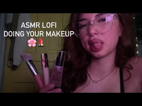 Lofi ASMR doing your makeup 💄 ( personal attention)