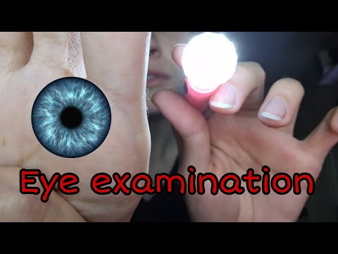 Asmr english: Eyes examination