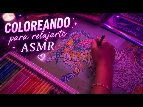Coloreando hasta que te duermas💓✏️ | Andrea ASMR 💓🦋