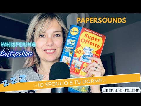 ASMRITA Softspoken Whispering✨Improbabili inquadrature mentre sfoglio il volantino Lidl✨#papersounds