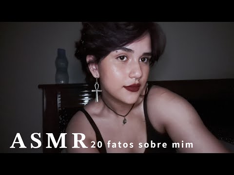 ASMR | 20 FATOS SOBRE MIM 🪩 (voz suave, tapping…)