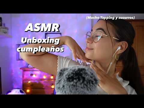 ASMR UNBOXING 🎁 Opening ALL My Birthday Gifts (Tapping & Whispers) | Pandasmr