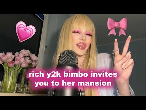 ASMR rich y2k bimbo invites you to her mansion