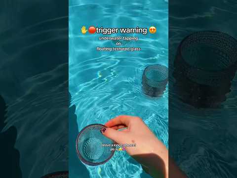 textured glass tapping asme underwater 🦋 #asmr #poolasmr #lofiasmr #oddlysatisfying #asmrtriggers