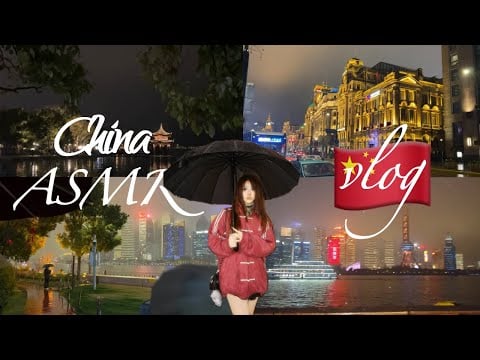 ASMR 🇨🇳 China vlog part 2 | voice over clicky whispers | mouth sounds 