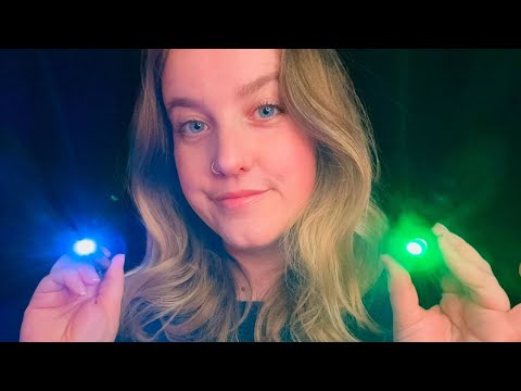 ASMR | Follow My Instructions for Deep Sleep 💤🔦 (Eyes open and Closed with Light Triggers)