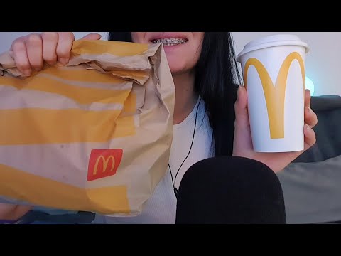 ASMR McDonald's 🍟 I Was So Hungry... No Talking 
