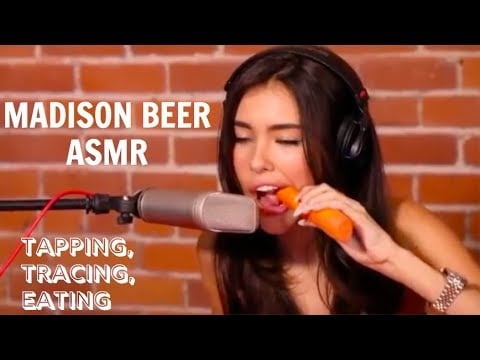 ASMR | Madison Beer Eating, Tapping, Tracing