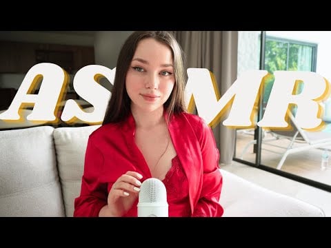 Nightwear ASMR | Сlose Up of Silk Lingerie Touches | Super Triggers For Crazy Tingles