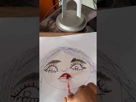 Asmr maquiando desenho #asmrsounds #asmrshorts #asmr