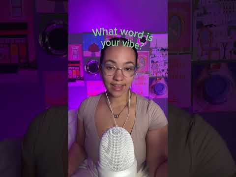 What word is my vibe? #asmr #shorts #visualtingle