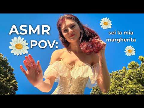 ASMR IN UN PRATO DI MARGHERITE 🌼 Nature Sounds, ASMR Outside ✨