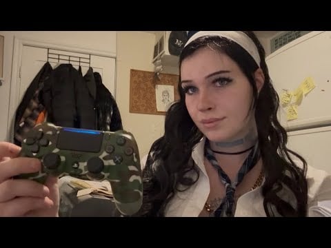 ASMR SETTING YOU UP TO GAME 🎮💤💙 - controller sounds, keyboard, headphones, whispering 