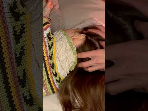 ASMR Crispy Hair Sounds & Scalp Massage for Deep Sleep 😌💤  #hairplay #asmr