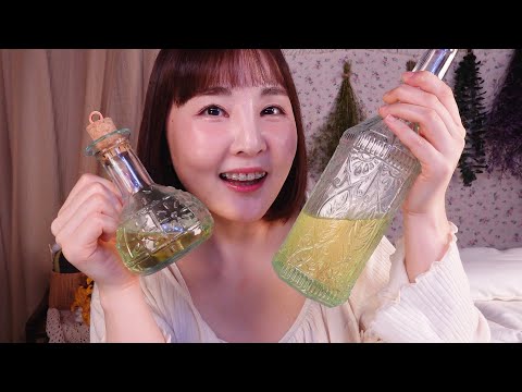 🔮 허리까지 간지러워지는 크리스탈 병 탭핑 ASMR + 속닥속닥 수다