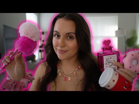 ASMR pink trigger assortment for Valentines Day 🎀 💘