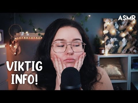 ASMR Det blev inte riktigt som jag hade tänkt mig...