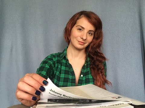 ASMR || Magazine Page Flipping (soft spoken rambles)