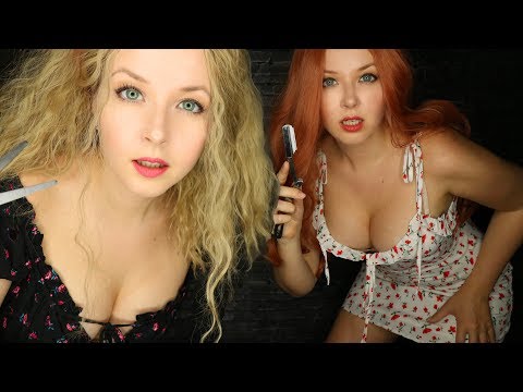 ASMR Dual Service Salon: haircut from two girls ✂️