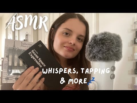 ASMR to fall asleep quickly😴 whispers, tapping, paper sounds // testing perfume samples