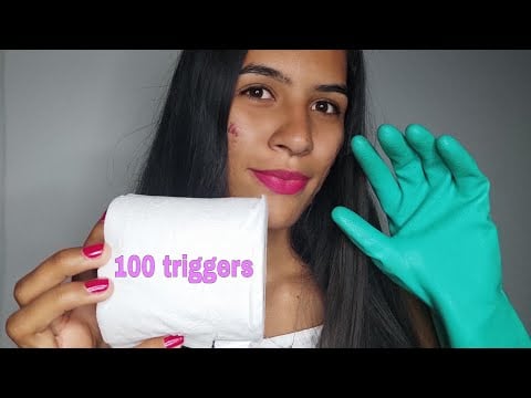 ASMR 100 TRIGGERS EM 6 MINUTOS 😱 / DURMA RÁPIDO