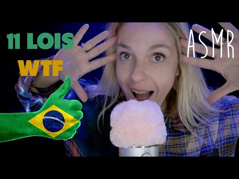 ASMR FR 🚫 11 lois brésiliennes WTF encore en vigueur !!! 🇧🇷 (avec chuchotement très proche micro)