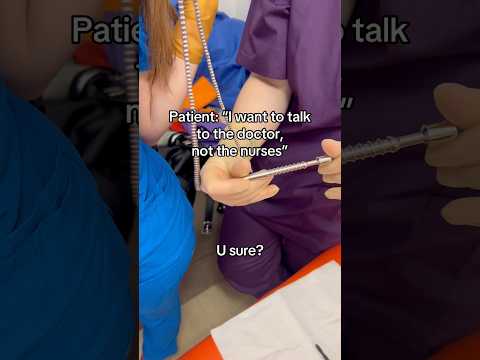 There are two nurses here and you still want to talk to the doctor? #medicalexam #latexgloves