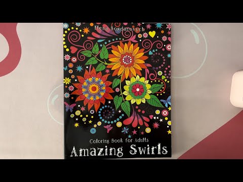 ASMR Coloring In Elena Bogdanovych's Amazing Swirls Coloring Book For Adults