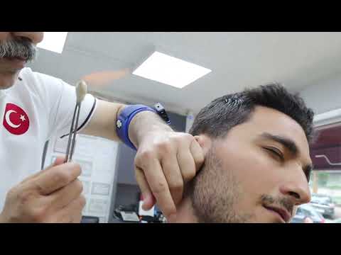 TAKING EAR BROWNS BY BURNING! BACK MASSAGE WITH HAMMER,, EXTRAORDINARY DEAD SKIN GEL PEELING,