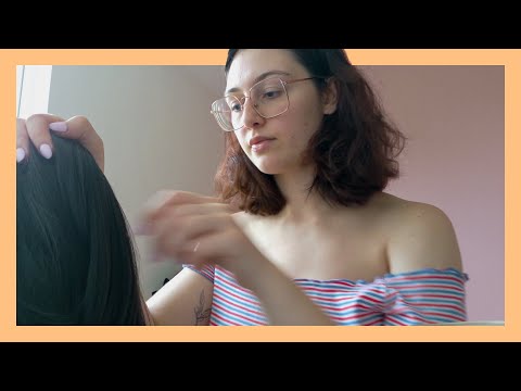 ASMR confused girl with no boundaries plays with your hair (and falls in love)