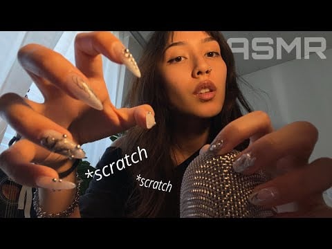 ASMR ☆ MIC SCRATCHING (Bare + Foam Cover) 