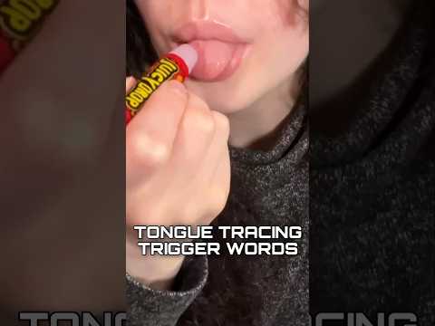ASMR TONGUE TRACING TRIGGER WORDS #asmr #relax #shorts