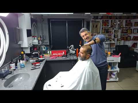 ASMR SLEEP FRIEND MUNUR ONKAN HAIR AND BEARD TRIMMING, BACK AND SEAT MASSAGE HAND PARAFFIN