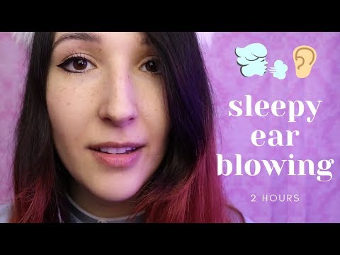 ASMR - SLEEPY EAR BLOWING ~ Ear to Ear Breathing & Mic Blowing Sounds | 2 HOURS ~