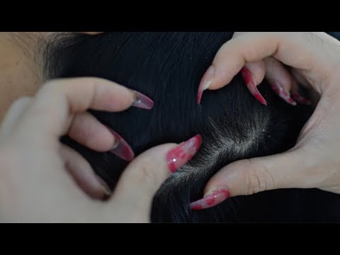 ASMR Real Person Scalp Scratching, Scalp Massage For Better Sleep ( Asmr No Talking )