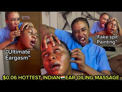 ASMR✨INDOOR STREET INDIAN🇮🇳HEAD& EAR INTENSE MASSAGE,SPITPAINT THAT SENT SUSAN TO ANOTHER DIMENSION2