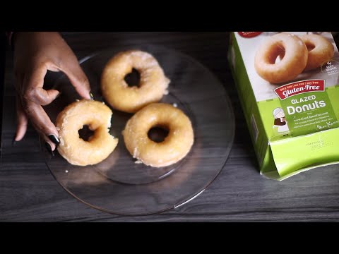 GLAZE GLUTEN FREE DONUTS ASMR EATING SOUNDS