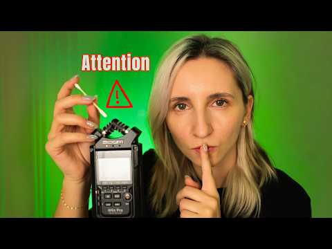 ASMR : Nettoyage des oreilles INTERDIT avec le micro cassé ⚠️