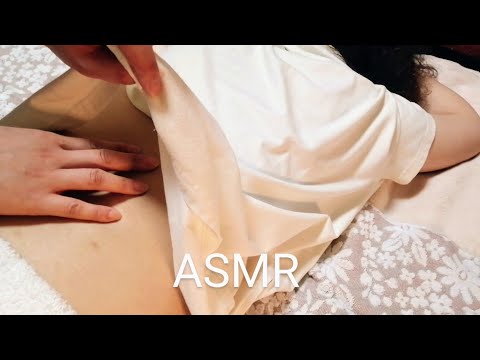 ASMR Lower Back Scratching | Oil Scratching and Massage - No Talking