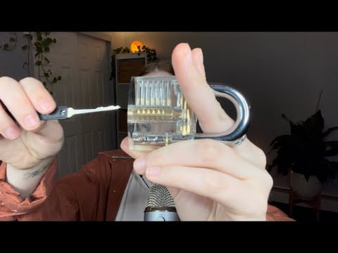 Asmr close up lock picking visuals & sounds #shorts