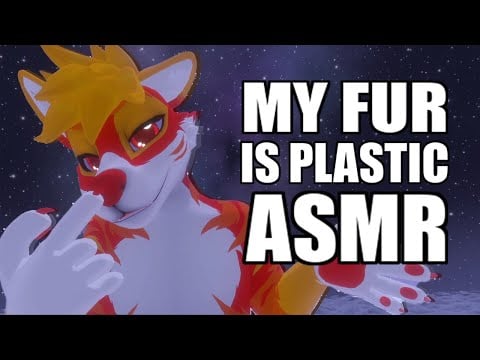 [Furry ASMR] MY FUR IS PLASTIC! (Tapping, scratching, crinkle sounds) [Roleplay] 🔎