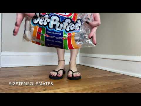 Jet-Puffed Marshmallow Crush - Feet ASMR