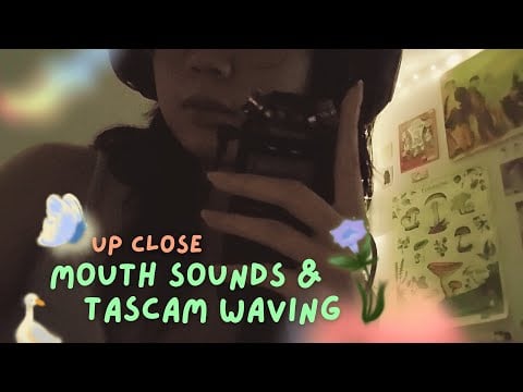 asmr | chaotic up close dry + wet mouth sounds and tascam waving as i think about being horizontal