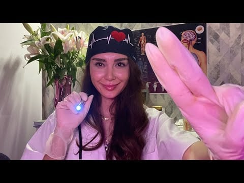 ای اس ام آر معاینه پزشکی/ تست اعصاب جمجمه ای 🧠🩺💉 /Cranial nerves exam ASMR
