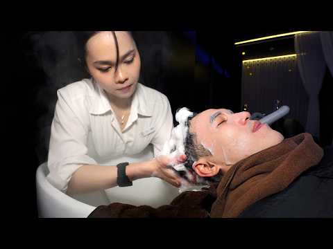 ASMR Head Spa for Men – Water Sounds, No Talking, Instant Sleep